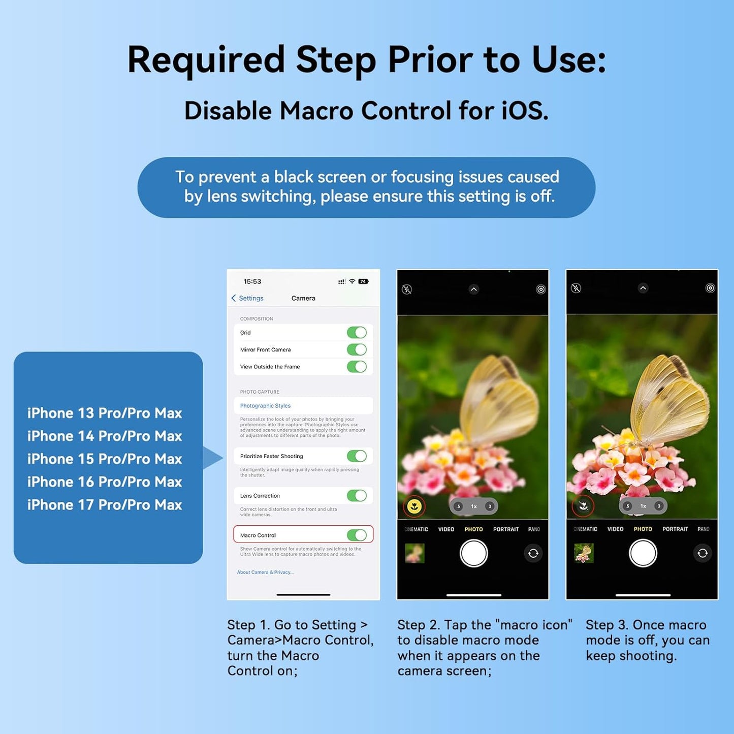 APEXEL 10X Tele-Macro Pro Dual Lens 2-in-1, Portable Clip-On Telephoto Macro Lens for iPhone, Compatible with Samsung & Almost All Smartphones, Pro Photography for Travel, Concert, Exploration