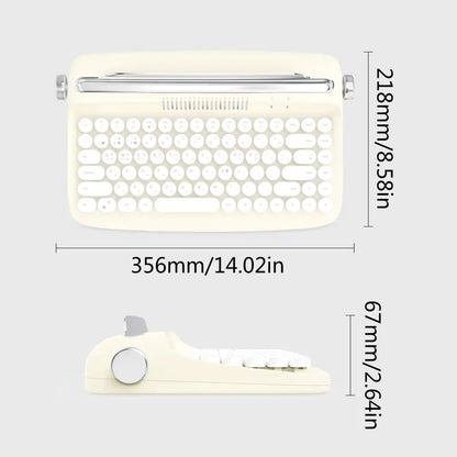 Retro Stylish Bluetooth Wireless Office Typewriter