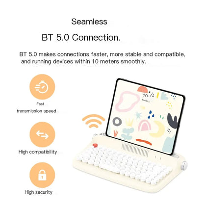 Retro Stylish Bluetooth Wireless Office Typewriter
