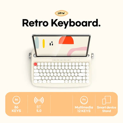 Retro Stylish Bluetooth Wireless Office Typewriter