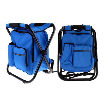 Incredible multifunctional cooler backpack plus built-in chair