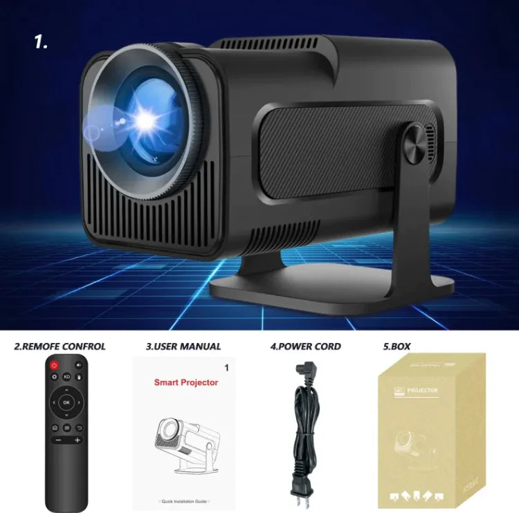 Mini portable 4k projector + built in speaker